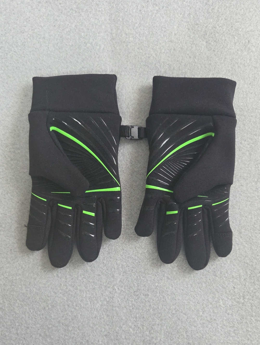 ​HEAD Kids Touchscreen Fleece Gloves Black Neon Green L 10 14